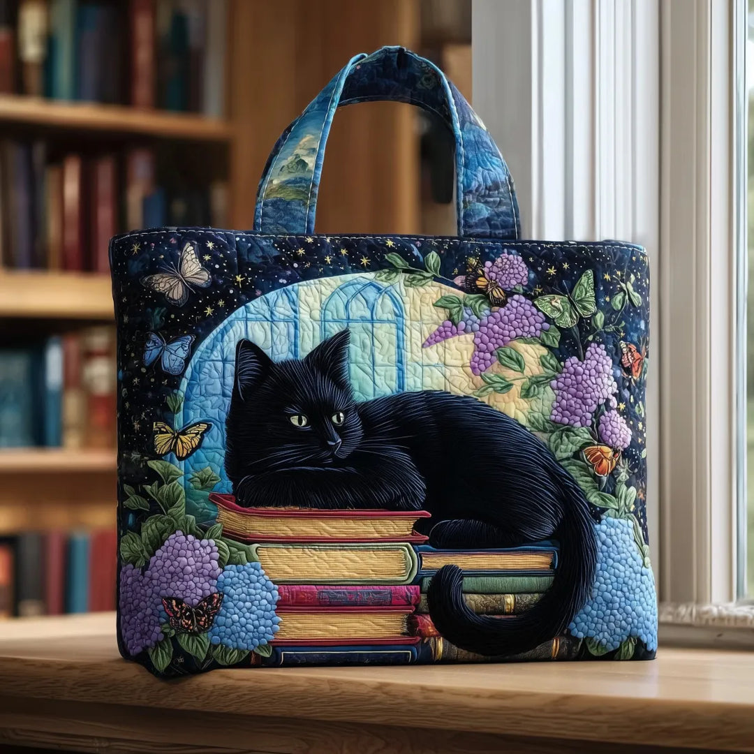 Bolsa Artesanal - Gato Negro en Libros