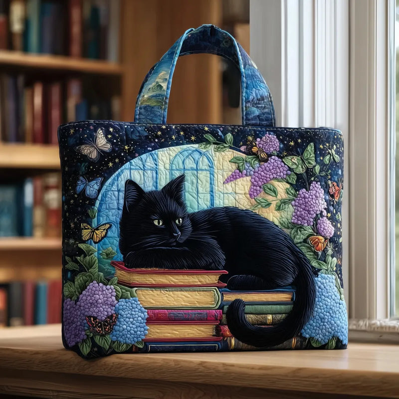 Bolsa Artesanal - Gato Negro en Libros