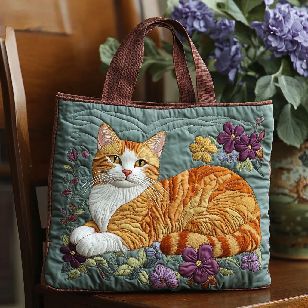 Bolsa Artesanal - Gato Naranja