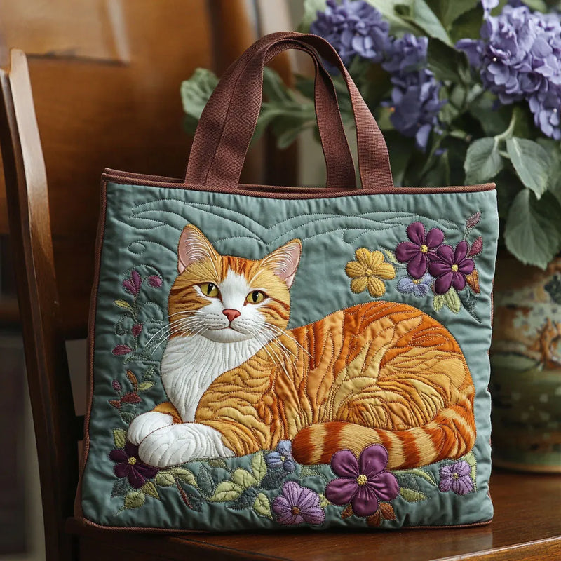 Bolsa Artesanal - Gato Naranja