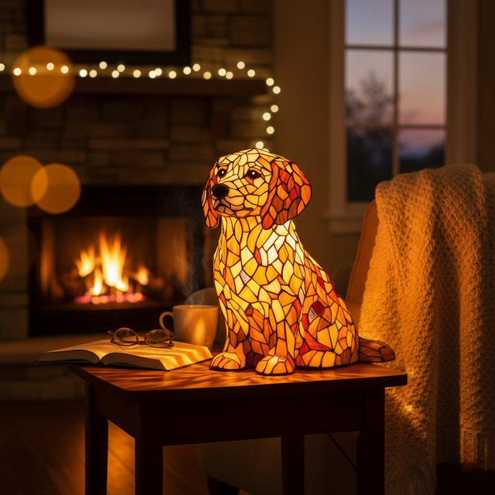 Figurita de Lily, el Golden Retriever Espiritual