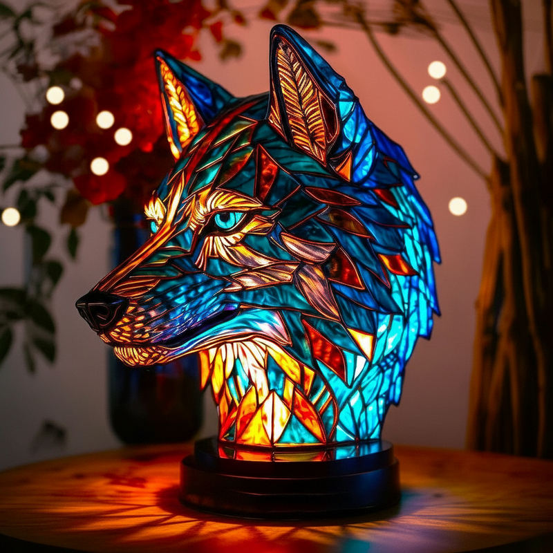 Luz Bo en Forma de Lobo