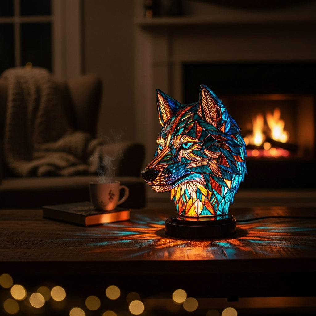 Luz Bo en Forma de Lobo