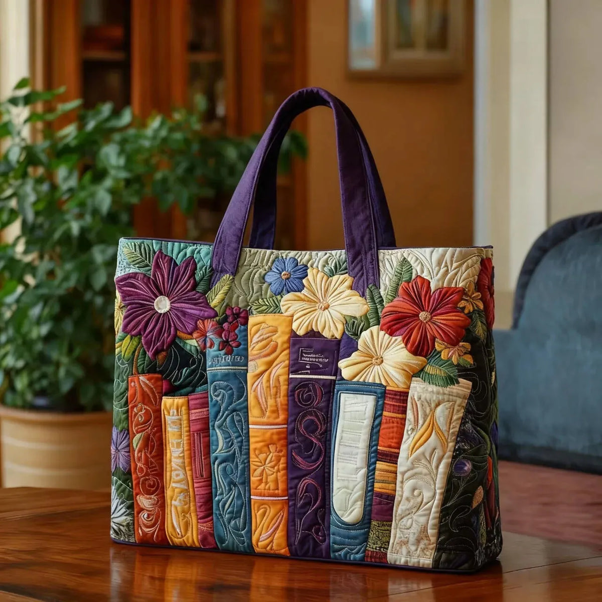 Bolsa Tote Acolchada - Amantes de los Libros