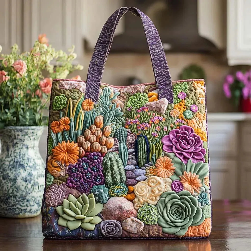 Bolso Artesanal - Jardín Suculento