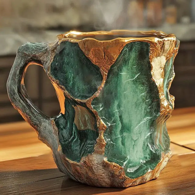 Tazas de Café de Mineral Infundido con Cristales