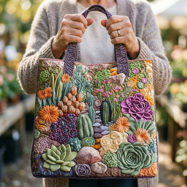 Bolso Artesanal - Jardín Suculento