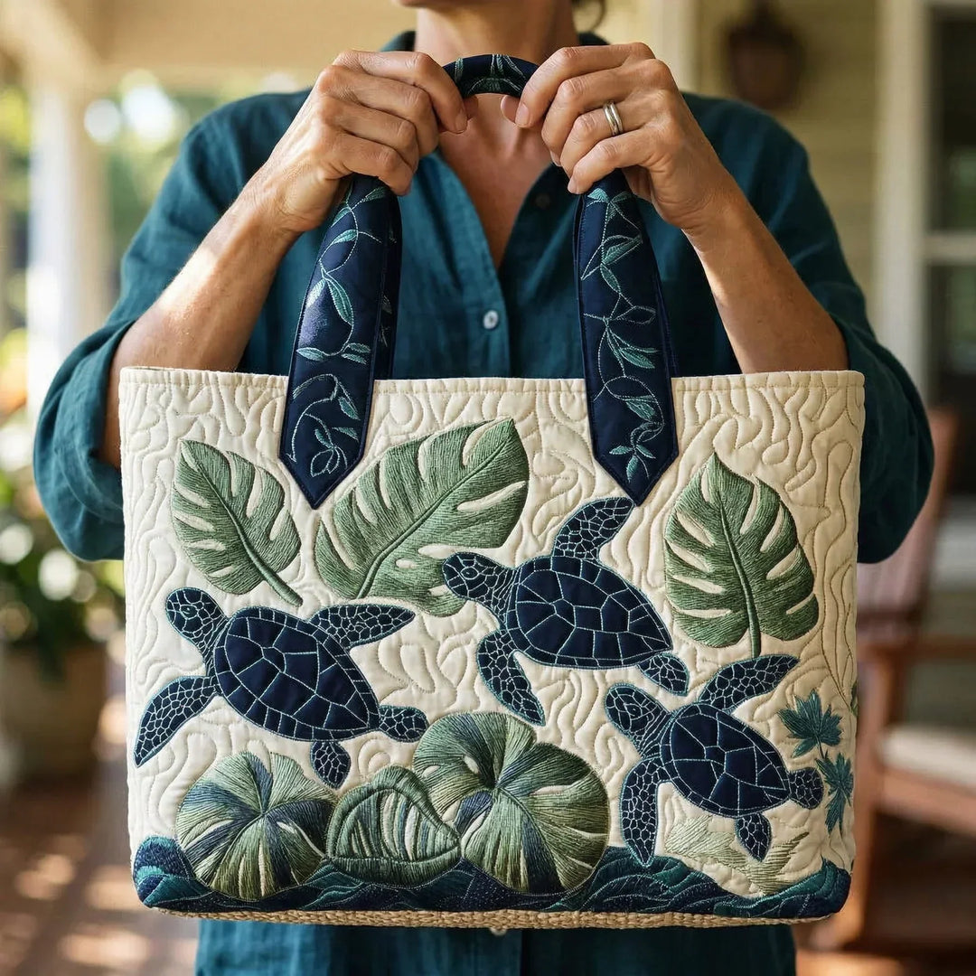 Bolso Tote Artesanal - Gracia de la Tortuga Marina